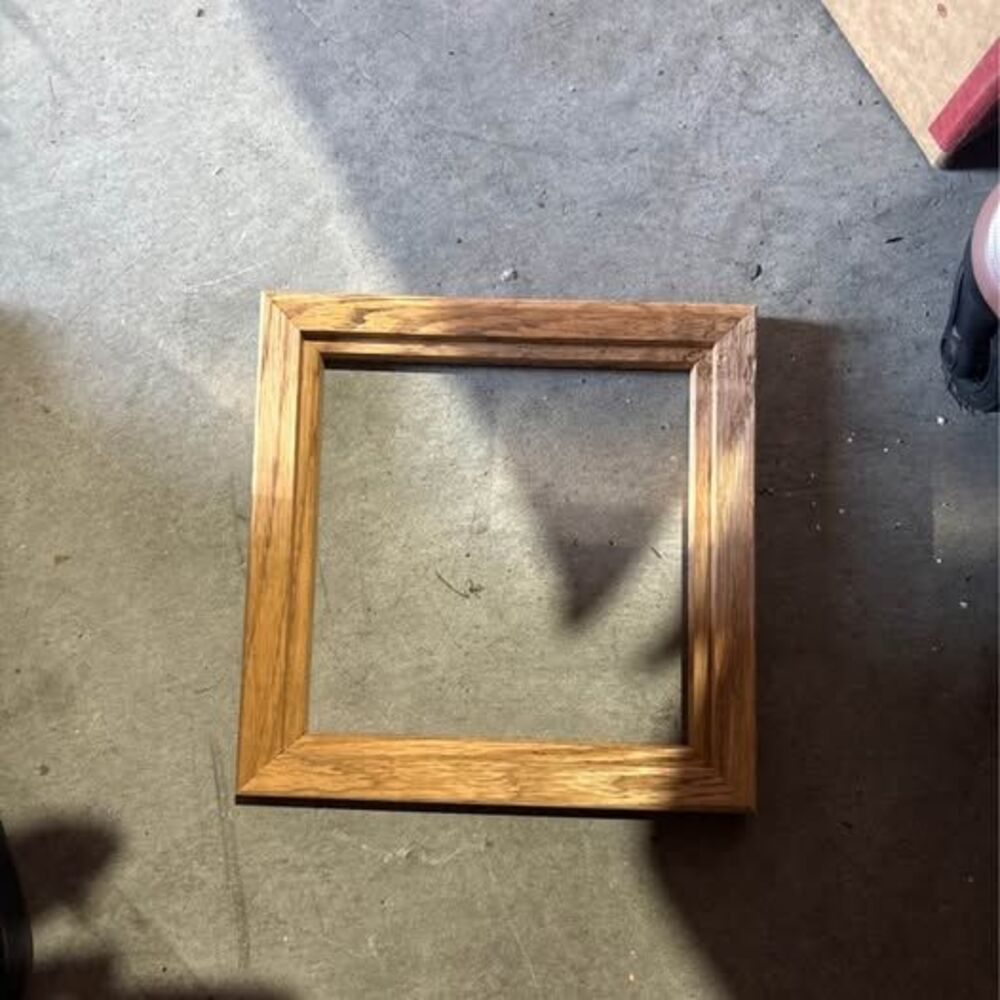 Solid Oak 7-1/4” Square Frames for 6” Ceramic Art Tiles